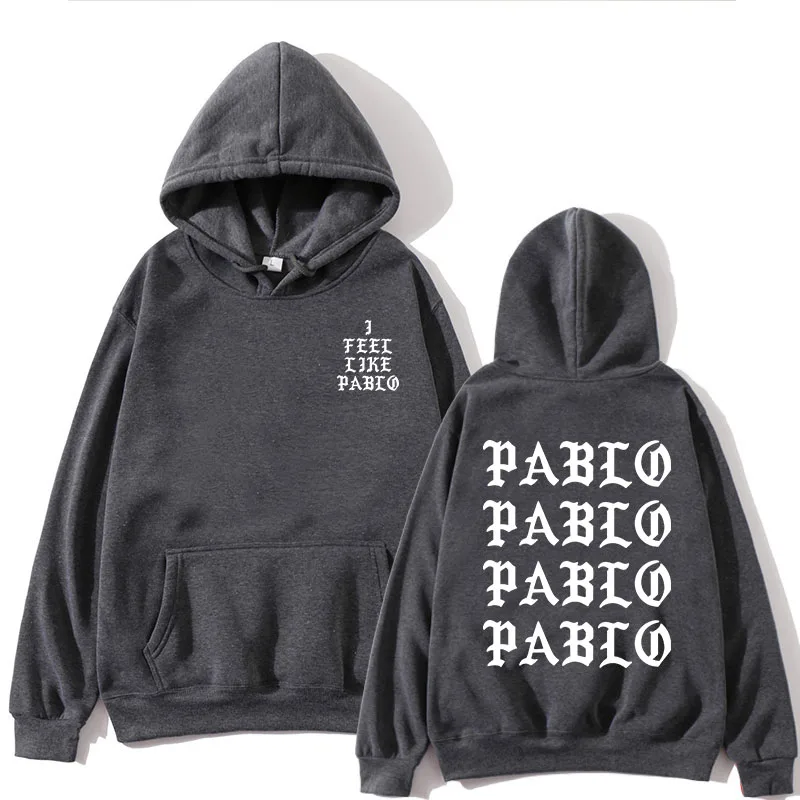 I think Paul Pablo Kanye West sweat men's hoodie sweatshirt Hip Hop Streetwear Hoody pablo ladies | Мужская одежда