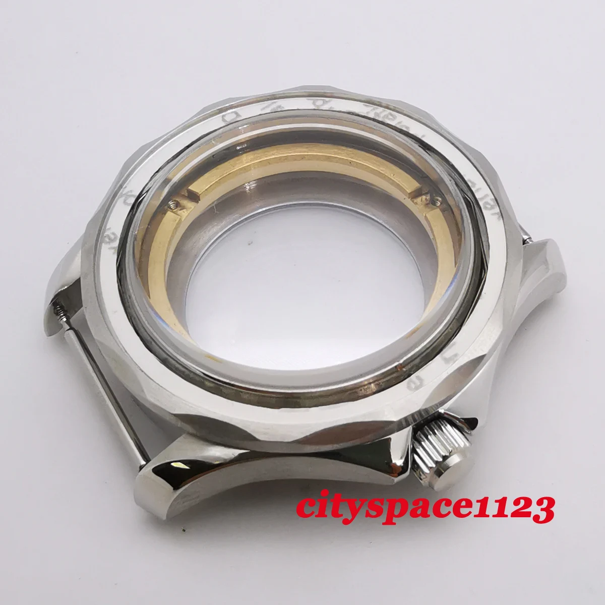 41 мм вращающийся ободок часы с сапфировым стеклом чехол Fit Miyota 8205/8215 эта 2836 DG2813/3804