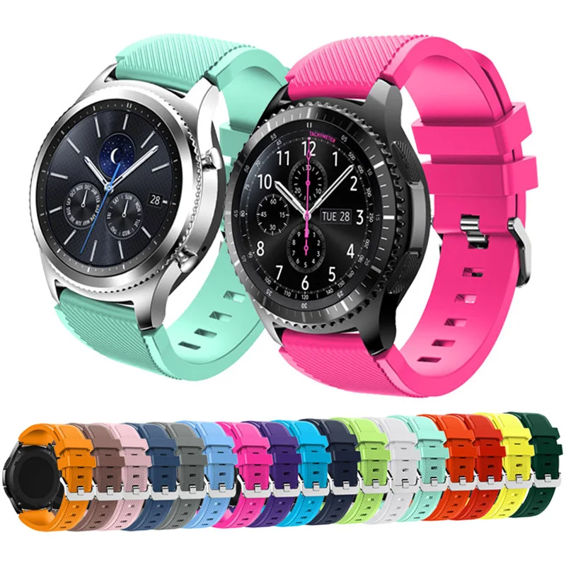 Gear S3 Frontier классический ремешок для часов 22 мм силиконовый спортивный заменитель Мужские t часы для мужчин wo мужские часы ремешок для samsung gear S3 браслет