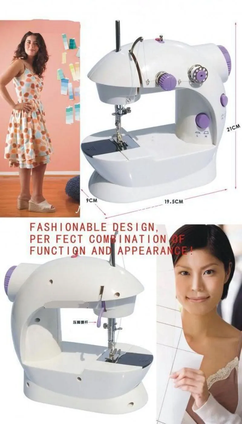 Розничная продажа электрическая мини швейная машина маленькая бытовая sartorially