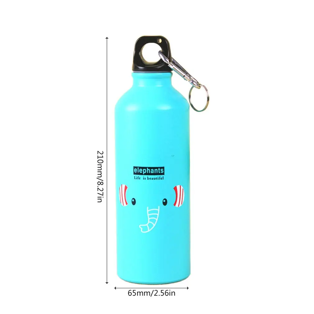 

Lovely Animals Outdoor Portable Sports Bottle Aluminum Alloy Kids Water Bottle Cartoon Animal Pattern Kettle