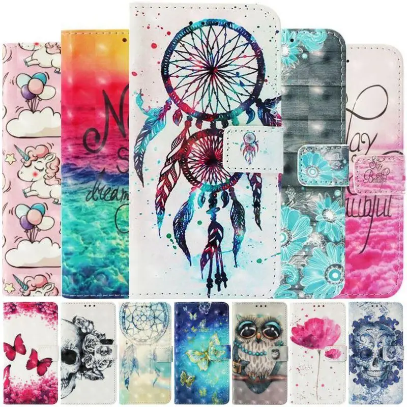 

Fashion Flip Case For Huawei Enjoy 9s 7s 7 P Smart Y6 Y9 2019 2018 Mate 20 Pro P20 P30 Lite Business Stand Cover Cute Capa