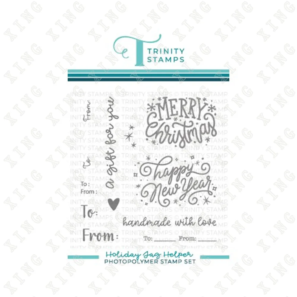 

Holiday Tag Helper Clear Silicone Stamps New Scrapbook Diary Decoration Embossing Template Diy Greeting Card Handmade Hot Sale