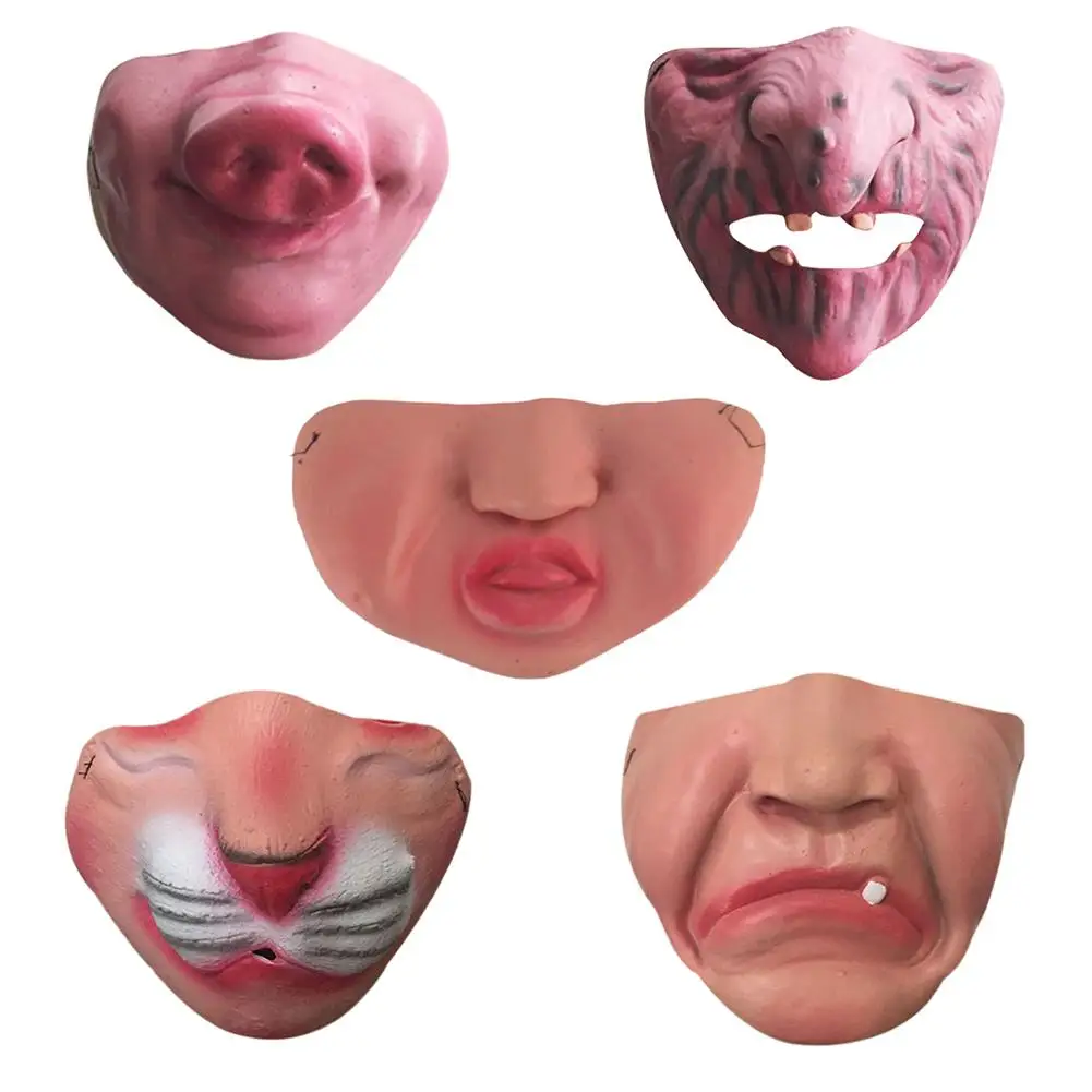 Halloween Scary Mask Funny Latex Half Face for Bar Dance Party Cosplay Costume Masks |