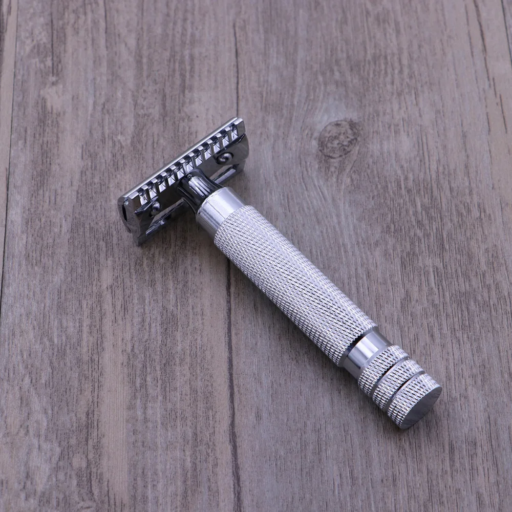 

Double Edge Safety Razor Stainless Steel Shaving Razor for Men (Pattern 1)