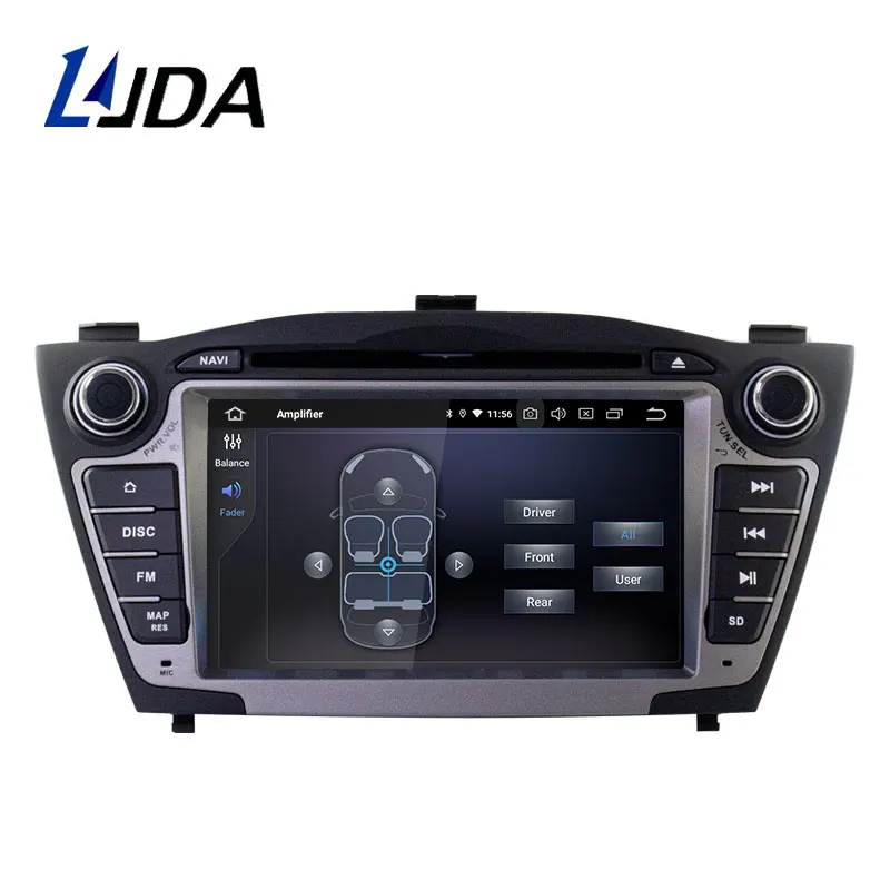 Автомобильный DVD-плеер LJDA Android 10 0 для Hyundai Tucson/IX35 2011 2012 2013 GPS Navi Stereo 2 Din