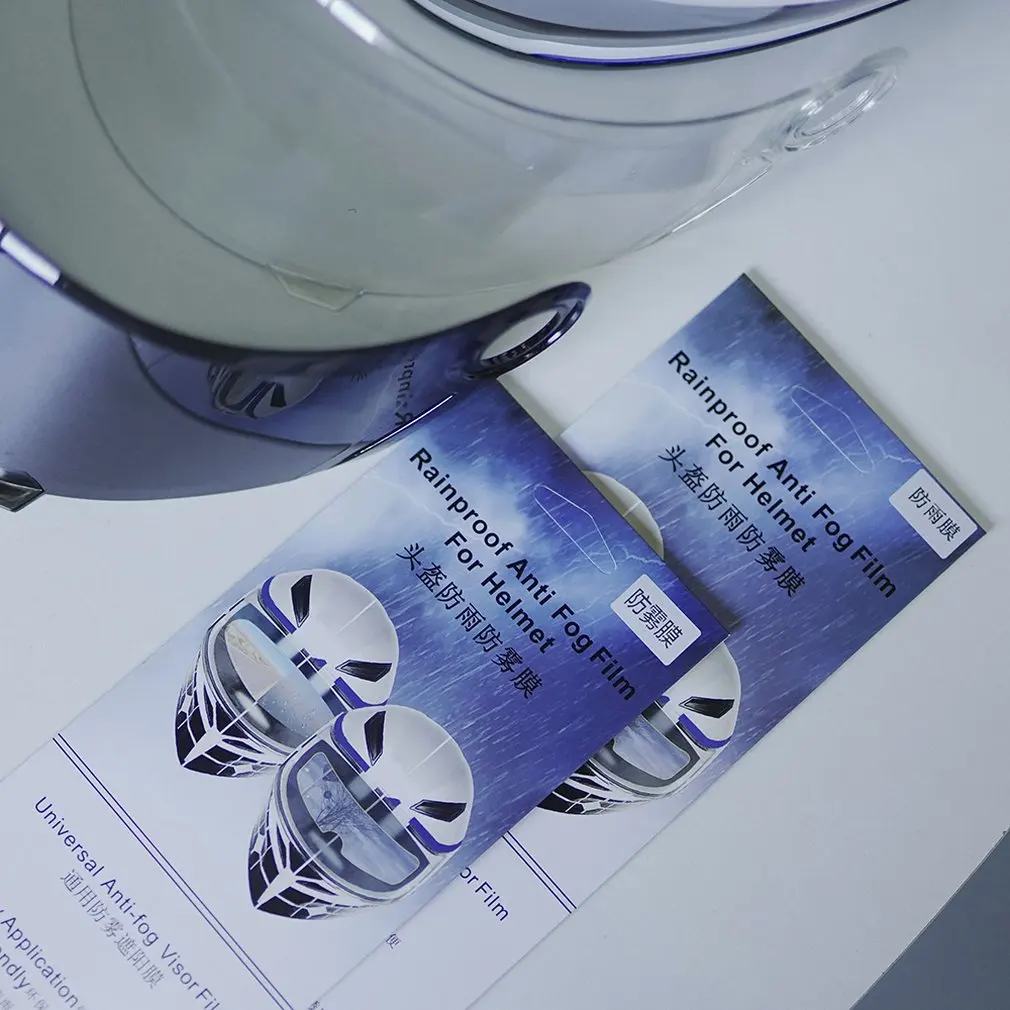 

Universal Motorcycle Helmets Fog Patch Helmet Lenses Rainproof UV Protective Film Motorcycle Accessories