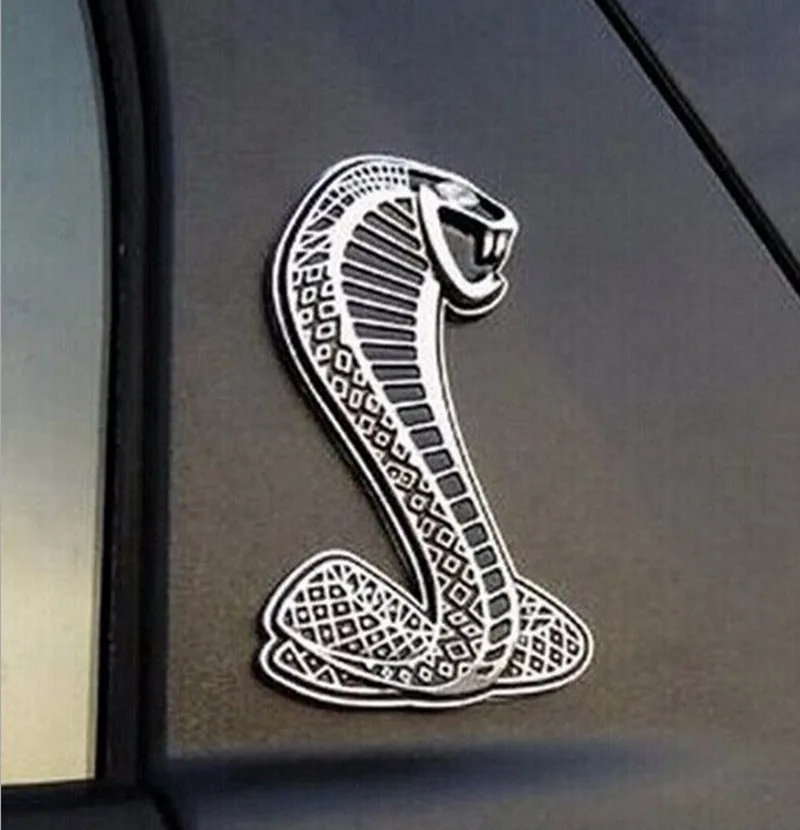 

Zinc Alloy Car Stickers Auto Universal Accessories Bumper Emblem Logo Window Cobra Snake sticker Metal Emblem Badge Decals