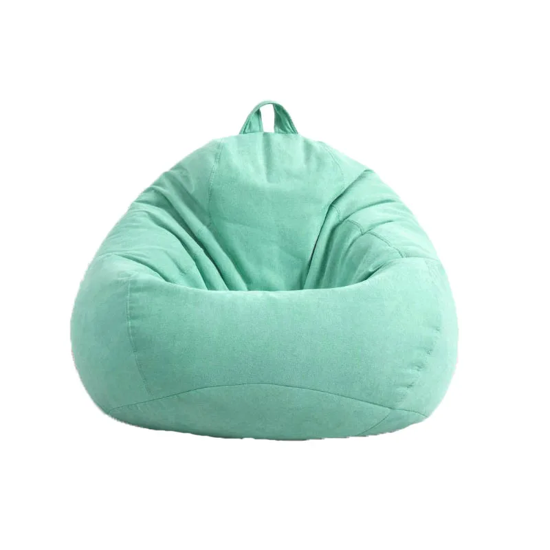 Lazy Bean Bag Sofa Chair Cover No Filler Bed Futon Ottoman Cama Floor Seat Tatami Puff Washable Cover 100x110cm