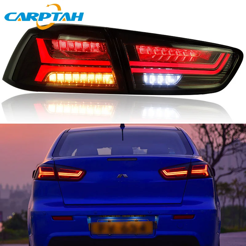 

СВЕТОДИОДНЫЙ Автомобильный светильник онасветильник s для Mitsubishi Lancer EVO x Sedan 2008-2016, задний ходовой противотуманный фонарь, сигнал поворота, з...