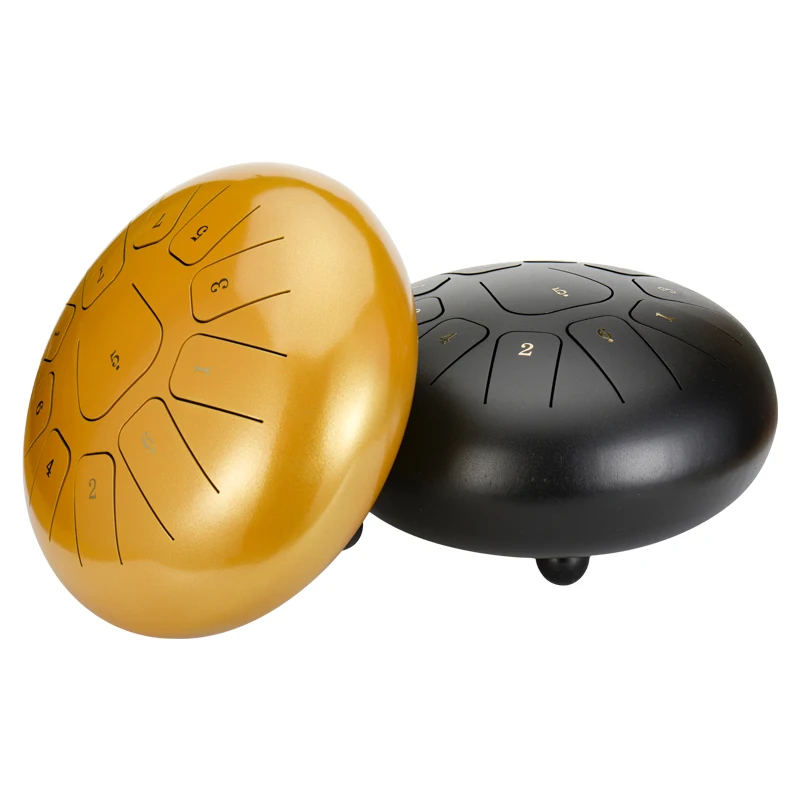 Стальной барабан с языком 12 дюймов 11 оттенков воздушный handpan Тан музыкальный