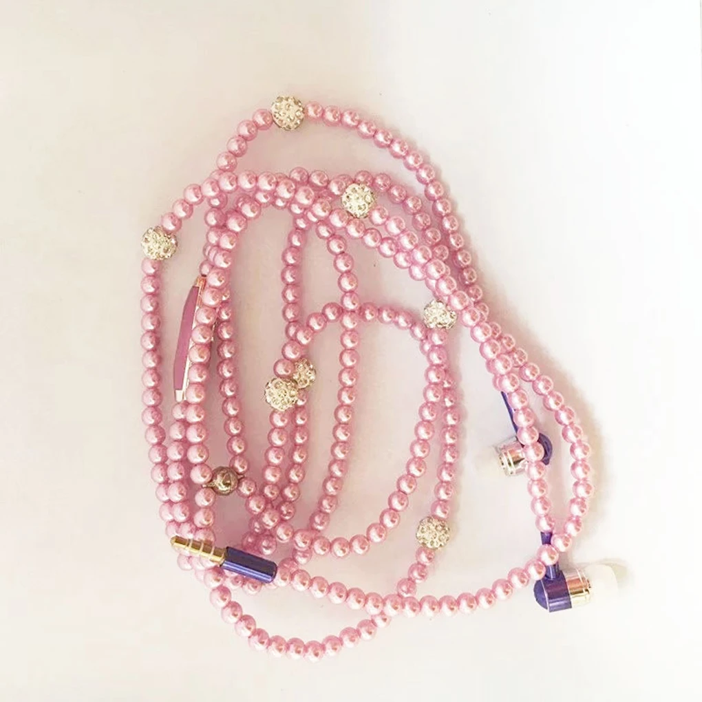 Проводные наушники 3 5 мм наушники-вкладыши с бисером и встроенным микрофоном