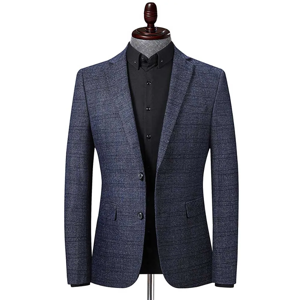 Деловой новый тренд костюмы блейзер для мужчин отдыха клетчатый костюм пиджак