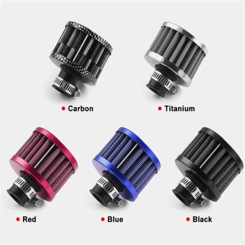 Автомобильный маленький воздушный фильтр 12 мм мотоциклетный турбофильтр с