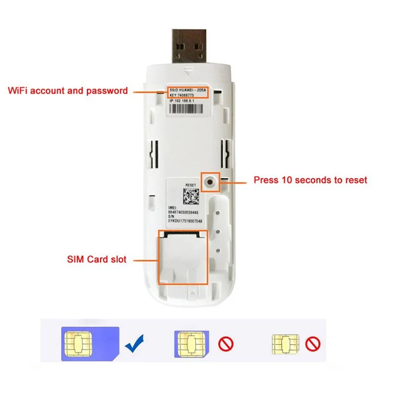 Разблокированный huawei E8372 E8372h-155 4G LTE 150 Мбит/с WiFi роутер USB модем Dongle 4G Автомобильный wifi модем