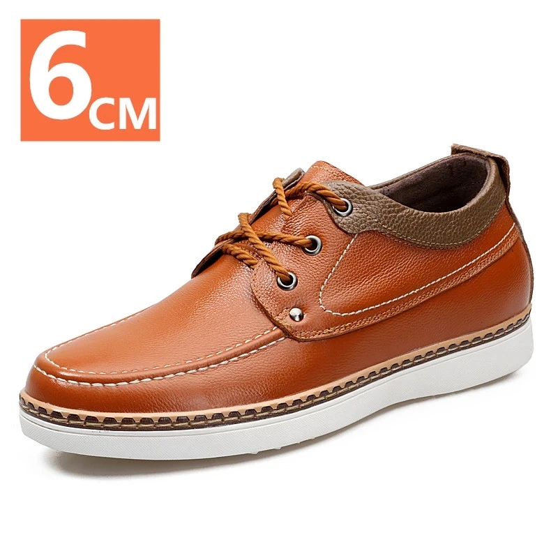 Мужская кожаная обувь увеличивающая рост мужские высокие кроссовки на высоком