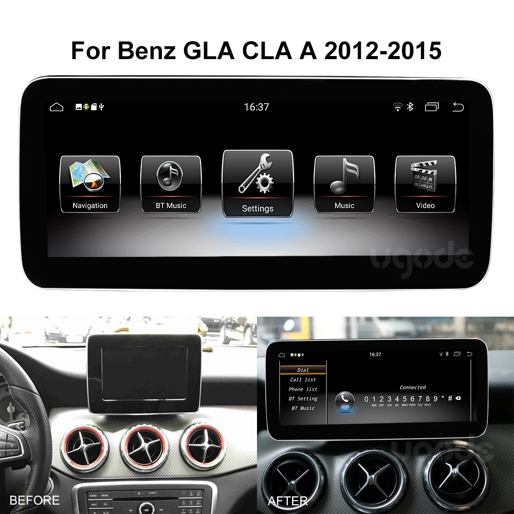 Ugode 2016 18 W176 X156 Android 9 0 экран автомобильный gps навигационная мультимедийная система