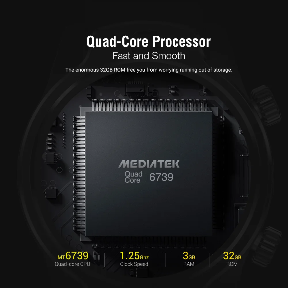 rollme s08 4g smart watch men ip68 waterproof 3gb 32gb face id 8mp dual cameras 1360mah smartwatch android wifi gps phone watch free global shipping