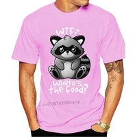 new printed funny wtf raccoon mens t shirt womens tshirt