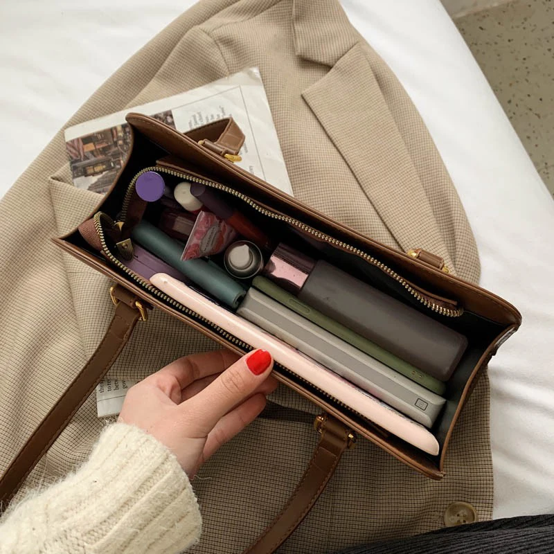 

Houndstooth Female Shoulder Bag Underarm Fashion Popular Baguette Handbag for Women 2021 New Arrival