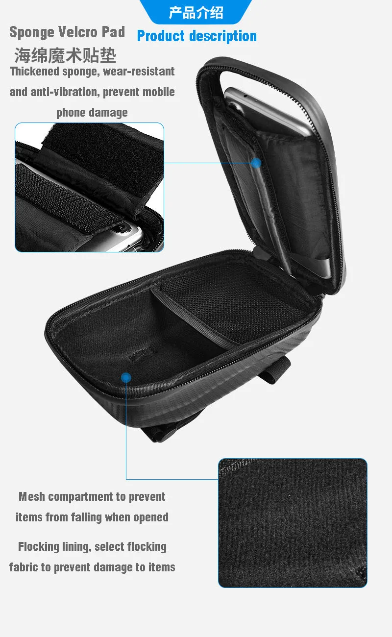 

Mobile Phone Case Bicycle Bag Waterproof Multi-function Touch Screen Riding Bag Mountain Bike Front Beam Bag Cycling Accessories