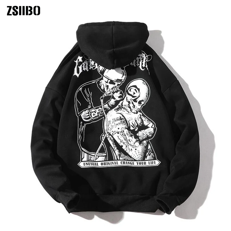 ZSIIBO мужские толстовки с капюшоном новая осенняя Толстовка в стиле хип-хоп