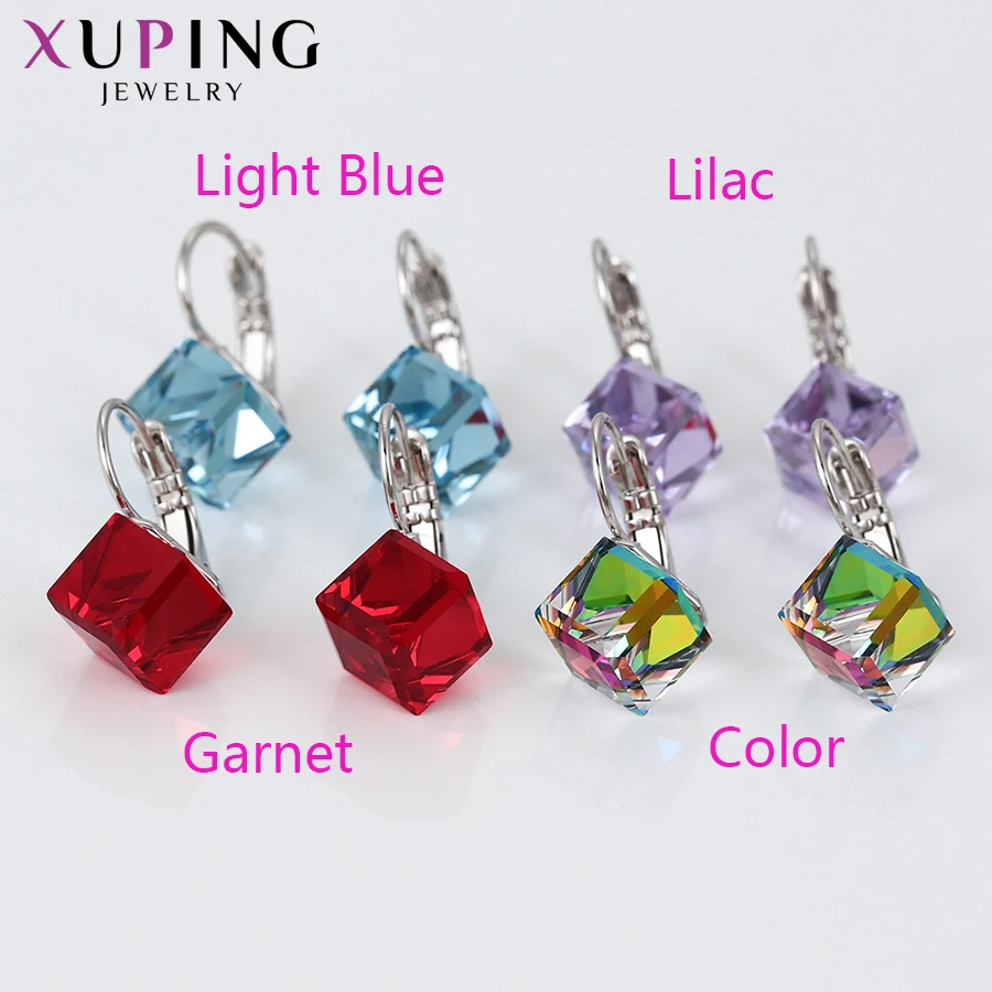Xuping персонализированные серьги-кольца Популярные кристаллы от Swarovski модные ювелирные изделия Темперамент Вечерние подарок для женщин S184.2-99122