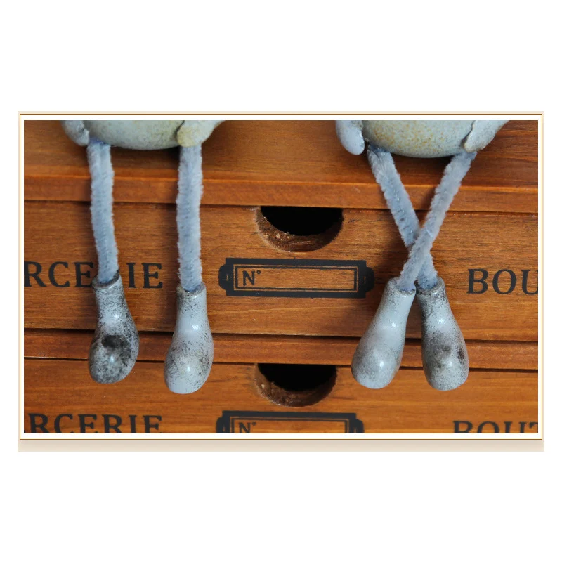 Домашний декор деревянные лягушки украшения ремесла фигурки Винтажные висячие