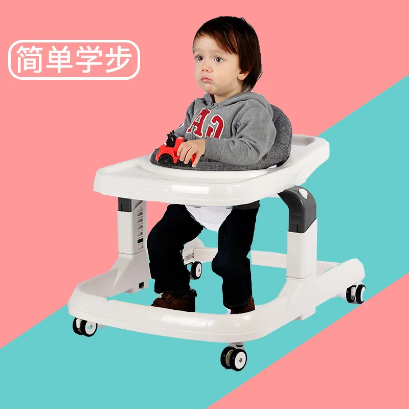 

Anti-rollover baby walker multifunctional baby car with music anti-o-leg folding child baby learn to walk