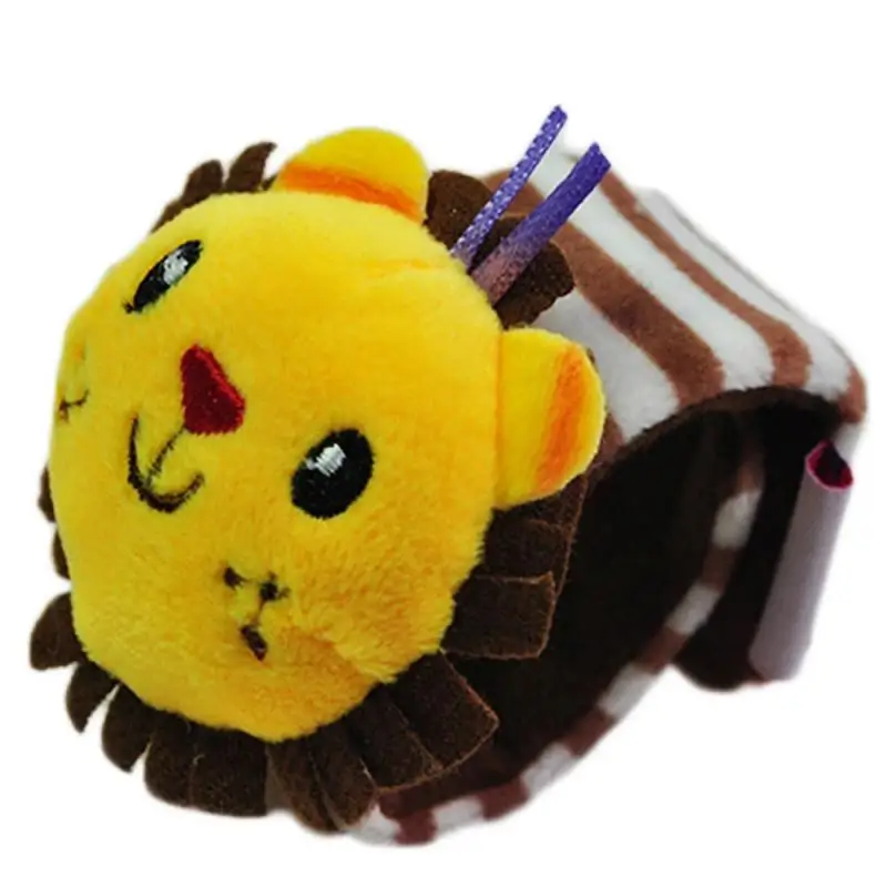 

1pc 5 Colors Newborn Baby Infant Soft Wrist Bed Toy Stroller Rattles Wristband Cute Cartoon Animal Plush Toy For Baby Kids Gift