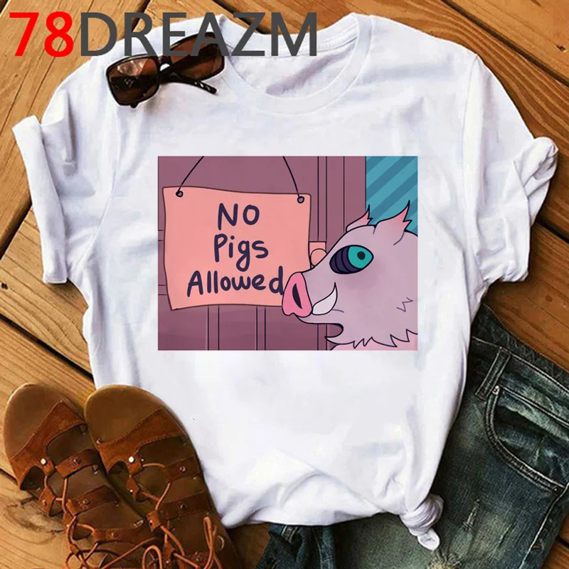 Футболка женская летняя унисекс с рисунком из японского аниме рассекающий