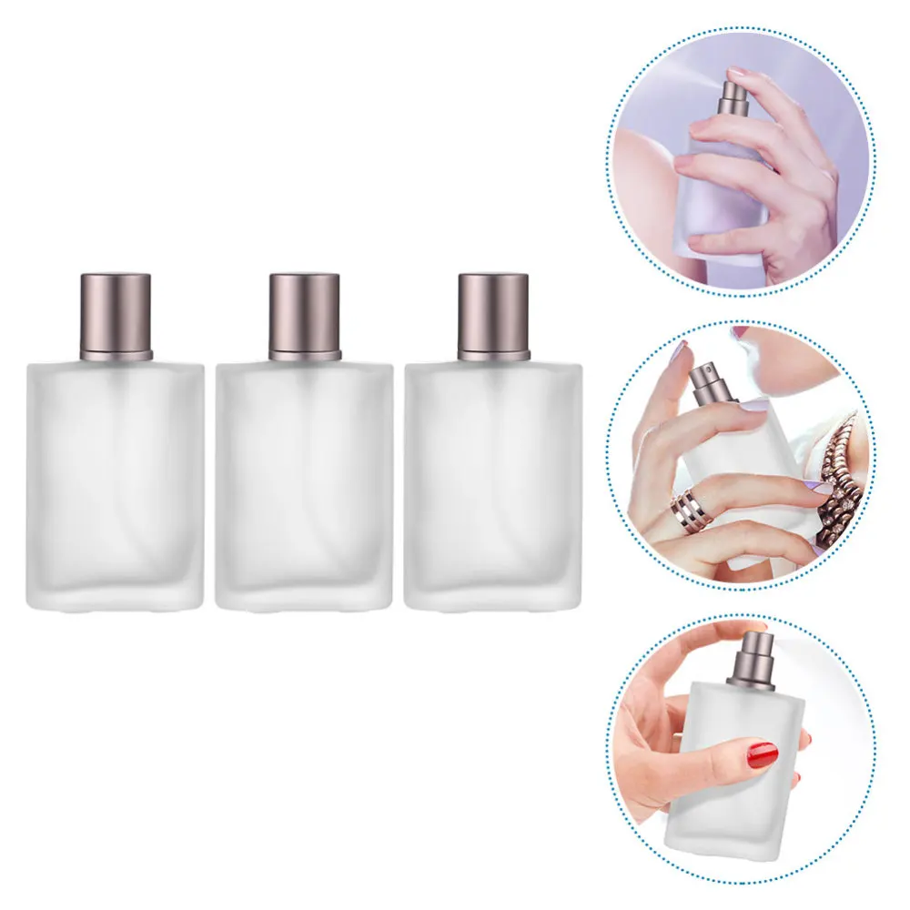 

3Pcs 50ml Portable Frosted Spray Perfume Bottles Atomizer Empty Container