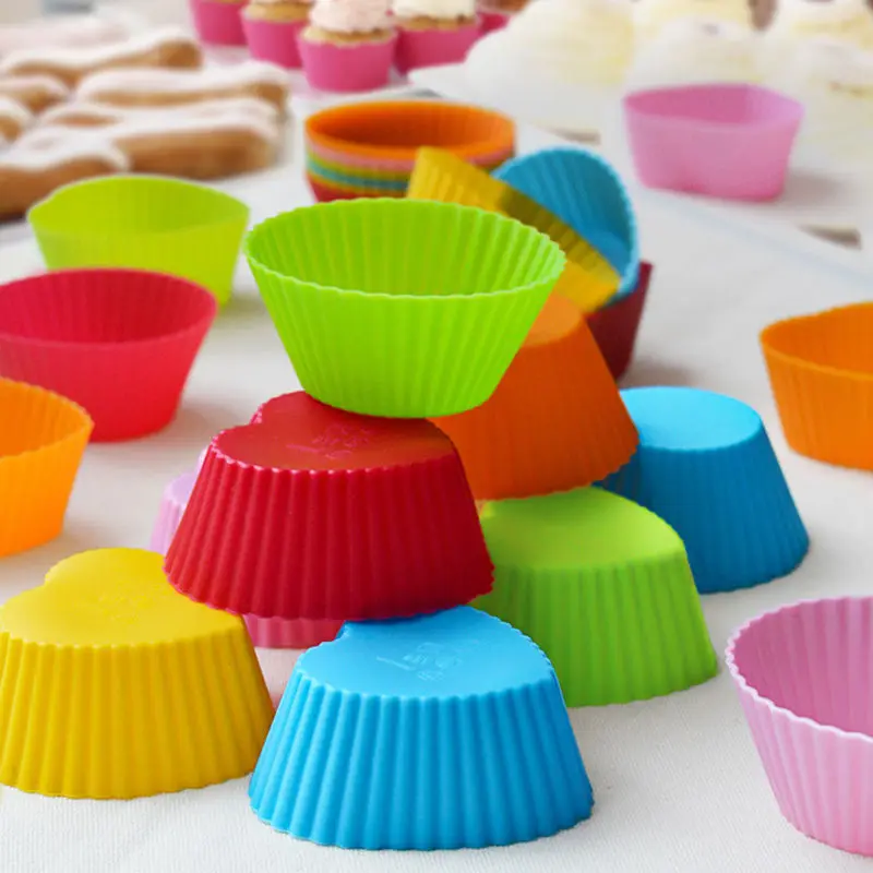 10PC Random Color Jelly Pudding Ice Model Rice Cake Muffin Cup Silicone Molds for Crafts 3d Mold Candles Bakeware |