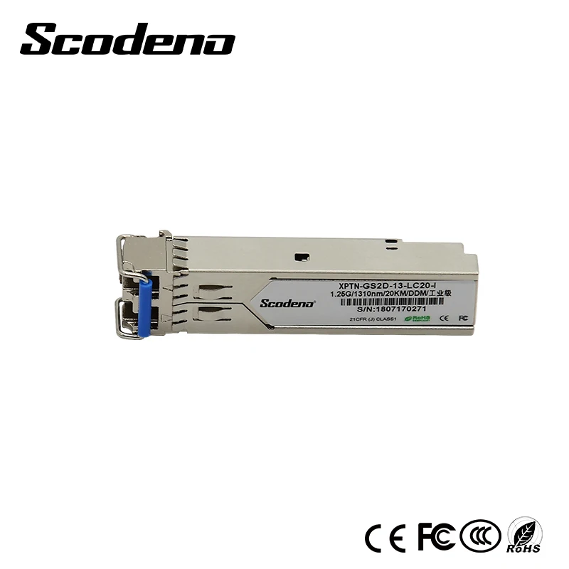 

Industrial SMF SFP Module Dual Fiber Gigabit DDM BIDI 1.25G Fiber Transceiver 1310nm 20km Compatible with Different Brands