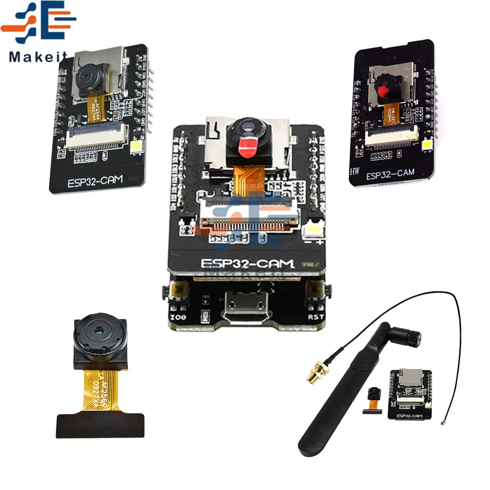 Модуль камеры ESP32 Cam Mb/Ch340, антенна, модуль камеры, макетная плата 5 В, последовательный Bluetooth модуль камеры с Micro Usb Ov2640 - изображение