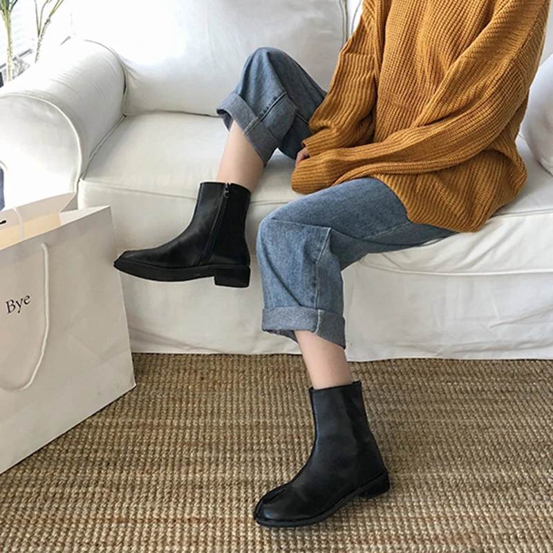 Новинка 2019 года ботинки Челси в японском стиле таби ниндзя фирменный дизайн