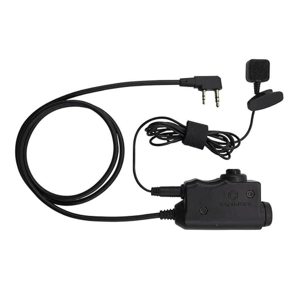 EARMOR M32 MOD3 тактическая гарнитура с креплением на голову и M52 PTT один комплект