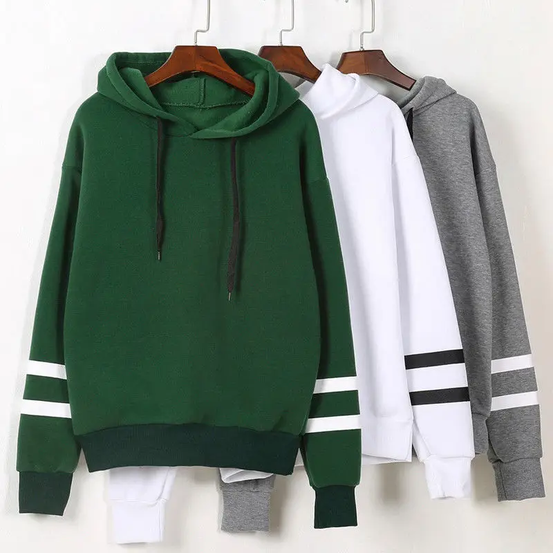 Spring Autumn Womens Long Sleeve Hooded Sweatshirt Loose Casual Warm Hoodies Sweatshirts 4 Colors Female Jumper Tracksuits