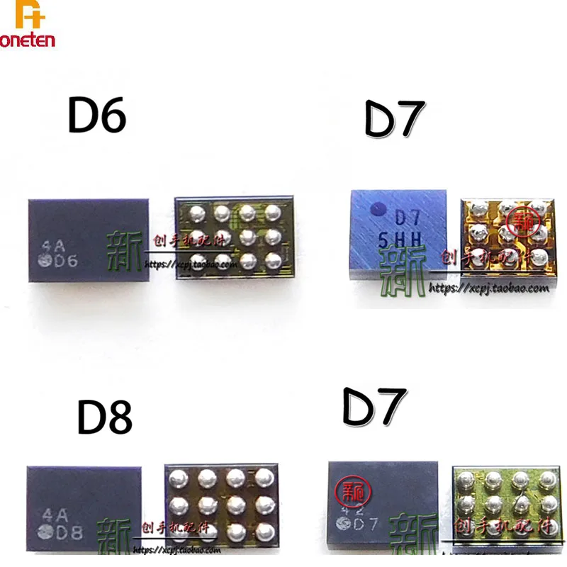 2 шт. D6 D7 D8 D9 TPS61163A TPS65132A0 D2 GR светлый IC дисплей для ремонта материнской платы Xiaomi Huawei