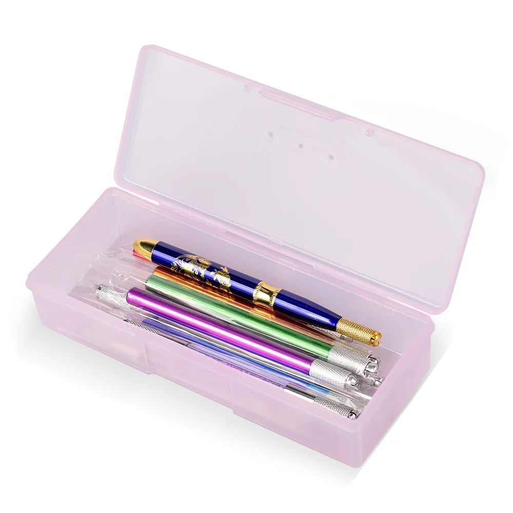 Пластиковая коробка для хранения микроблейдинга с татуировками милый