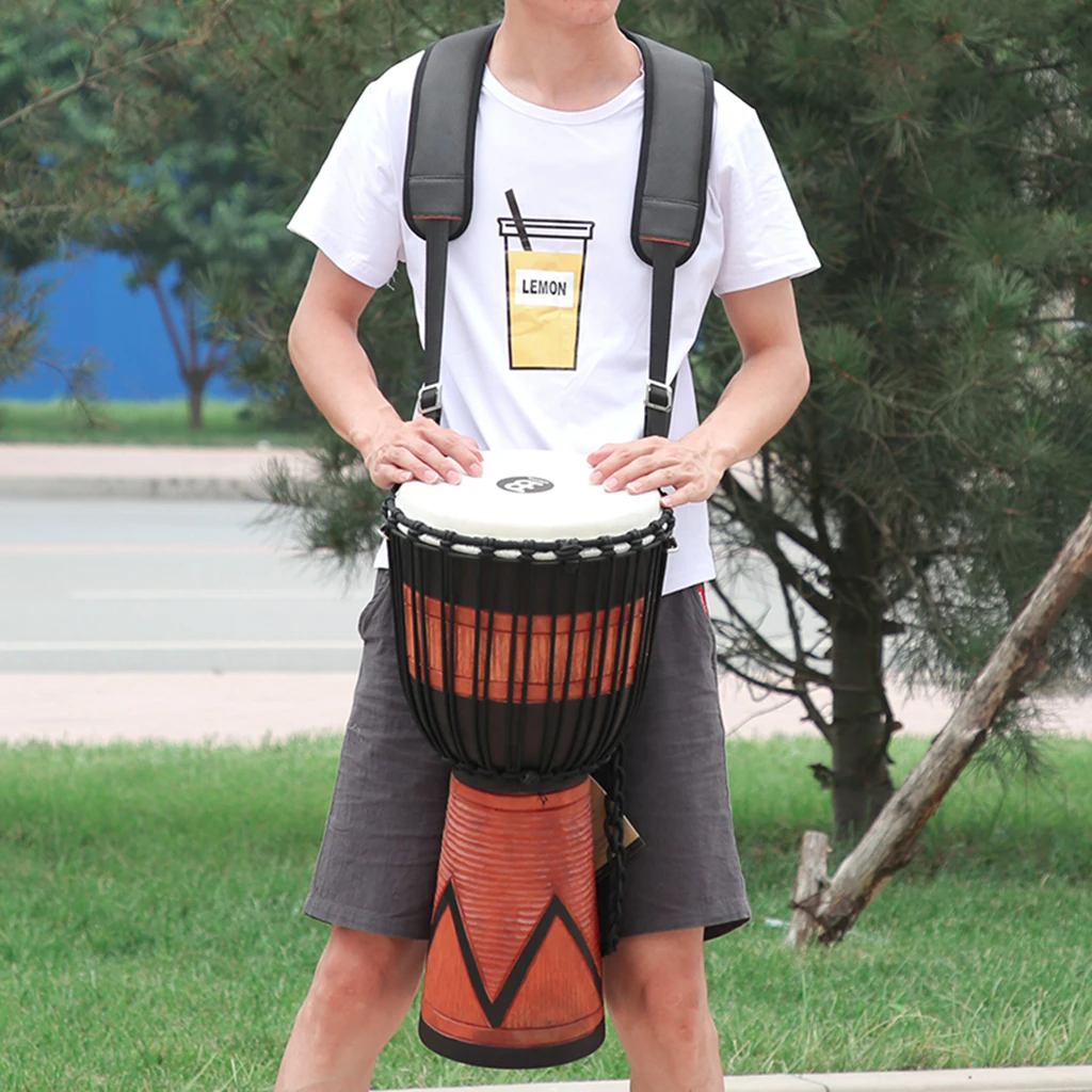 Регулируемый плечевой ремень Djembe Африканский барабан утолщенный с подкладкой |