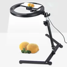 10 Inches Fill Light Multifunctional Beauty Photography Foldable Selfie Food Live Overhead Mobile Phone Holder Stand