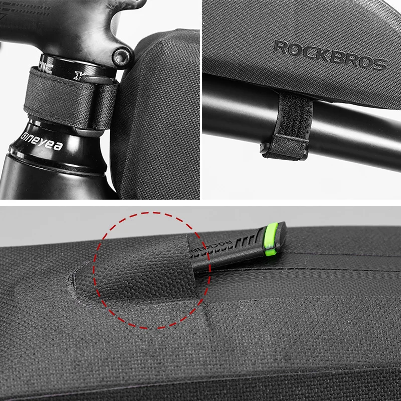 ROCKBROS Cycling Waterproof Bags Bicycle Front Tube Frame Bag 2 Style Capacity MTB Road Bike Accessories Pannier|Сумки и корзины для
