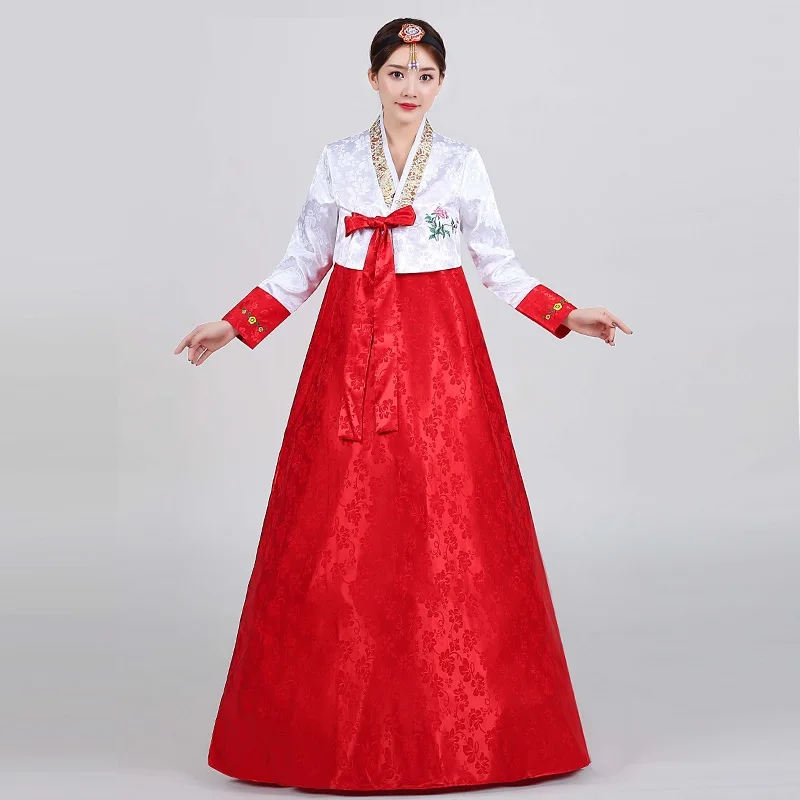 Корейский традиционный костюм ханбок Свадебный танцевальный женский корейский