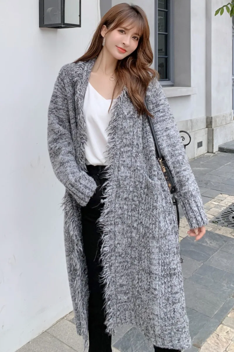 

Cardigans For Women 2020 Knitted Sweater Women Long Sleeve Female Jumper Cardigan Casual Streetwear Open Stitch Sweater