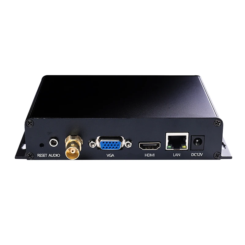 

UHD 4K H.265 H.264 SDI HDMI VGA Decoder HD SD Video Audio IP Streaming HTTP RTSP RTMP UDP To CVBS Receiver