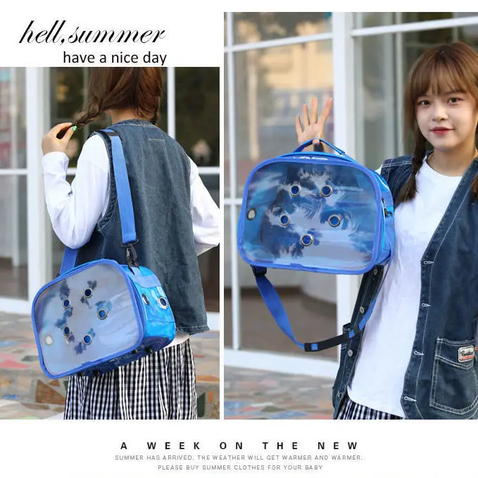 

Dog carrier backpack Pet suitcase for Cat small dog transport bag Dog travel bag Carrying box Airline approved Pet supplies