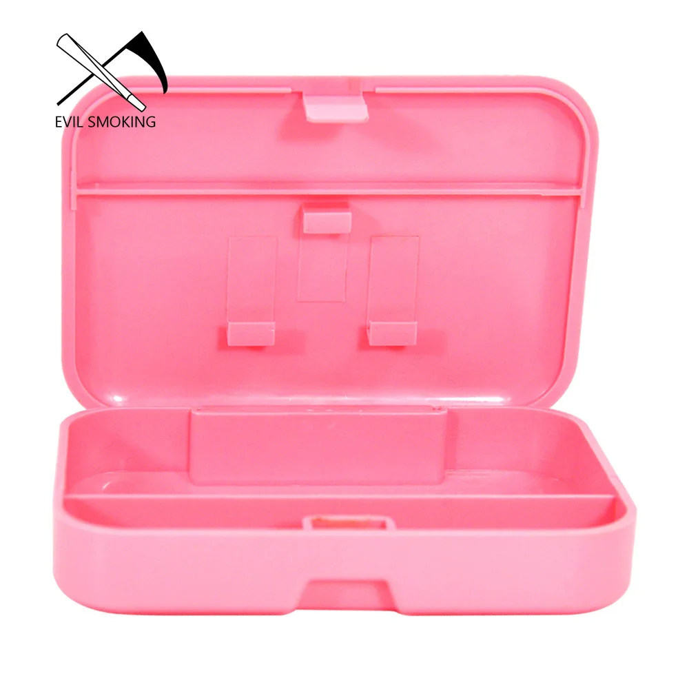 

EVIL SMOKING Pink Tobacco Toolbox Portable Lady Weed Storage Box Multifunctional Cigarette Case Decoration Smoking Accessories