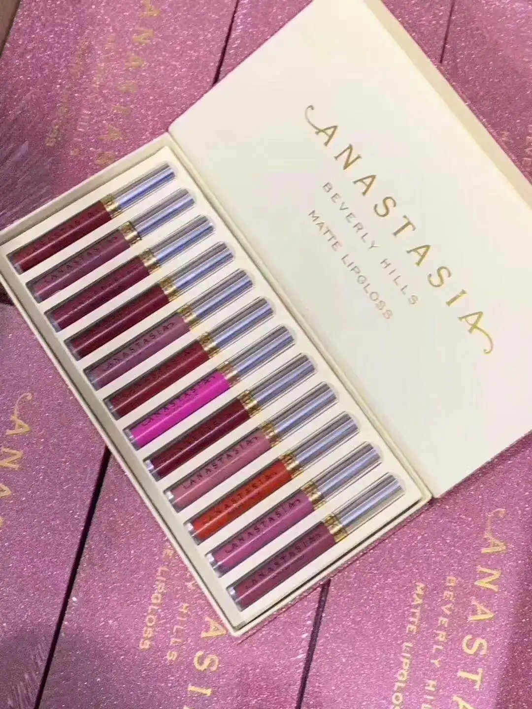 Миниатюрный блеск для губ Anastasia жидкая матовая губная помада из беверлейдинга