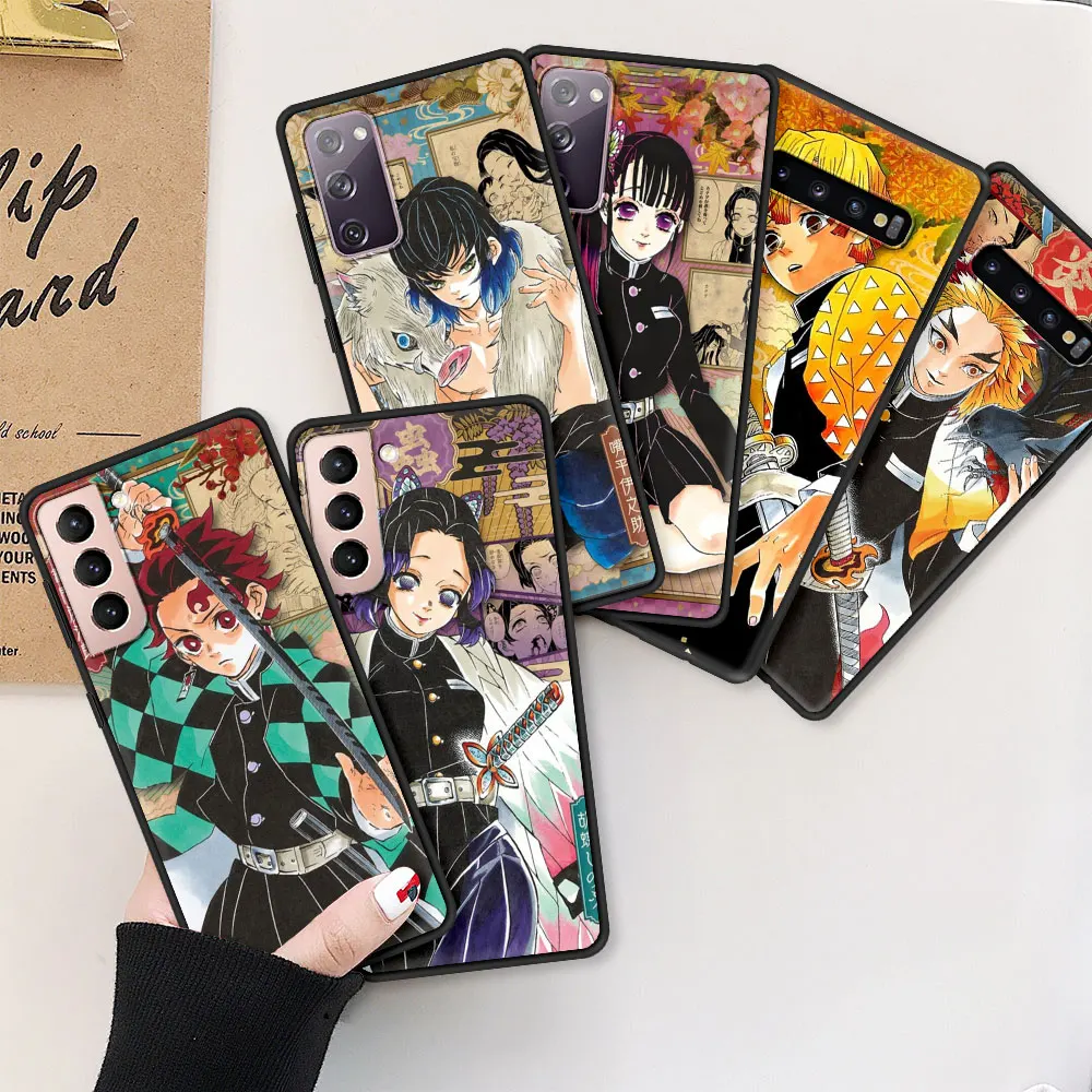 

Demon Slayer Case For Samsung Galaxy S20 FE S10 Plus S21 Ultra S10Lite S9 S8 Antiknock Phone S10e S7 Edge Covers Funda Capa